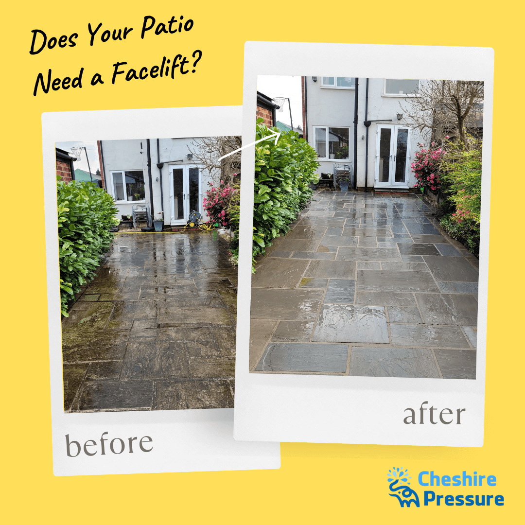 Patio and Drive Cleaning Cheshire The Different Techniques we use for